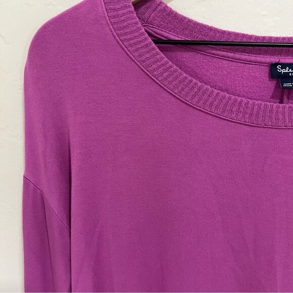 SPLENDID Ladies Dip Dye Ombré Orchid Purple Pullover Sweater Long Sleeve Small - Picture 6 of 10